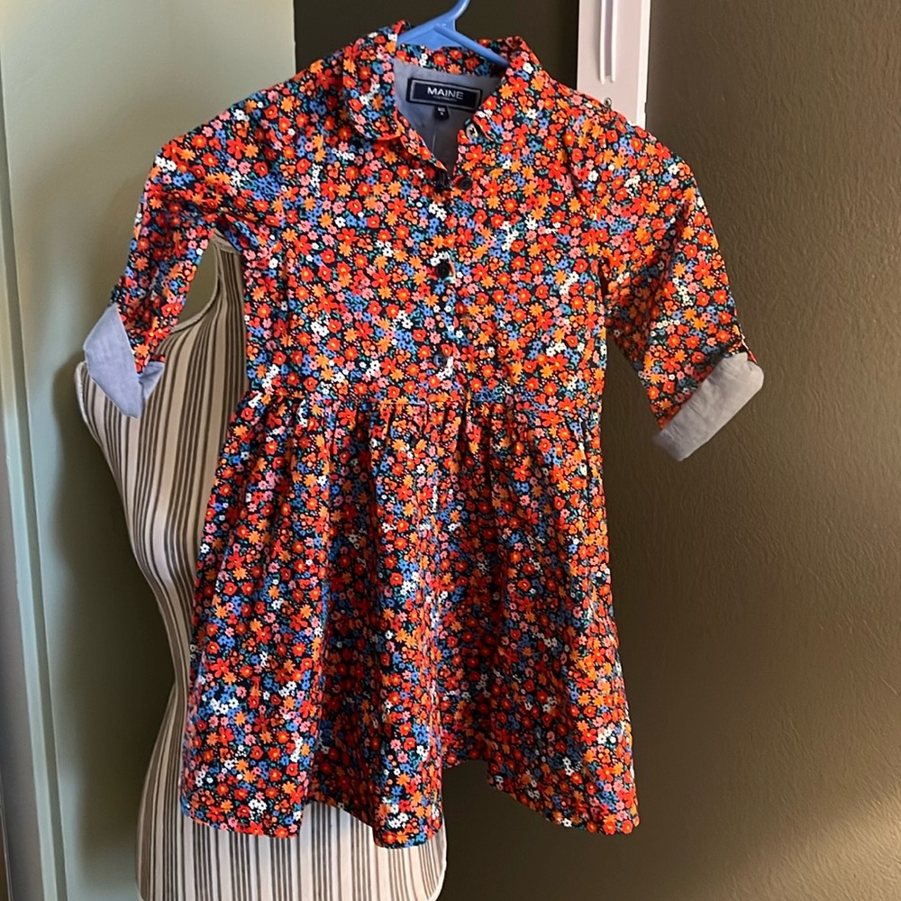 Maine, New England dress, age 6